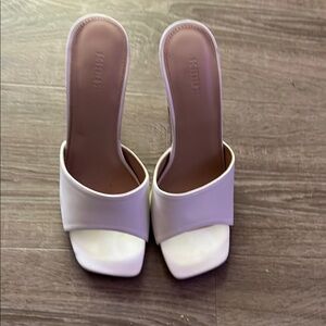 Forever 21 White Women's Slide Sandals